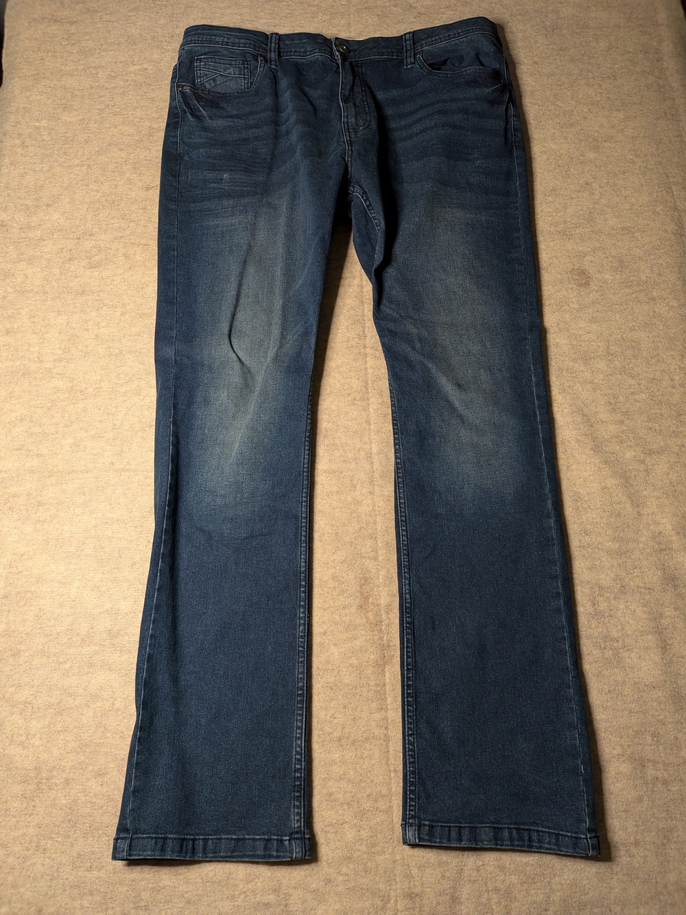 Artful Rebel Men's Bootcut Jeans in Dark Blue Wash